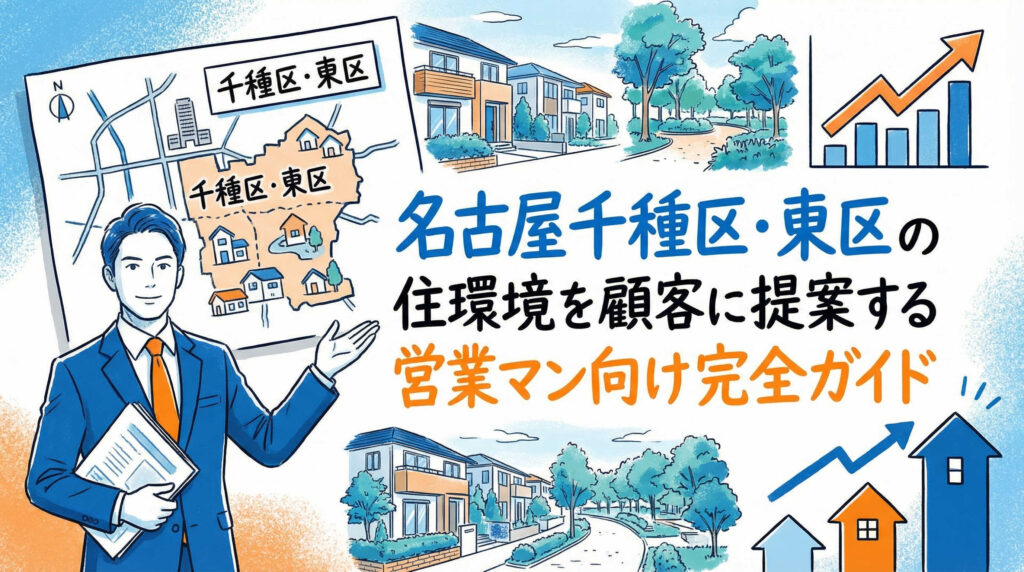 名古屋千種区・東区の住環境を顧客に提案する営業マン向け完全ガイド